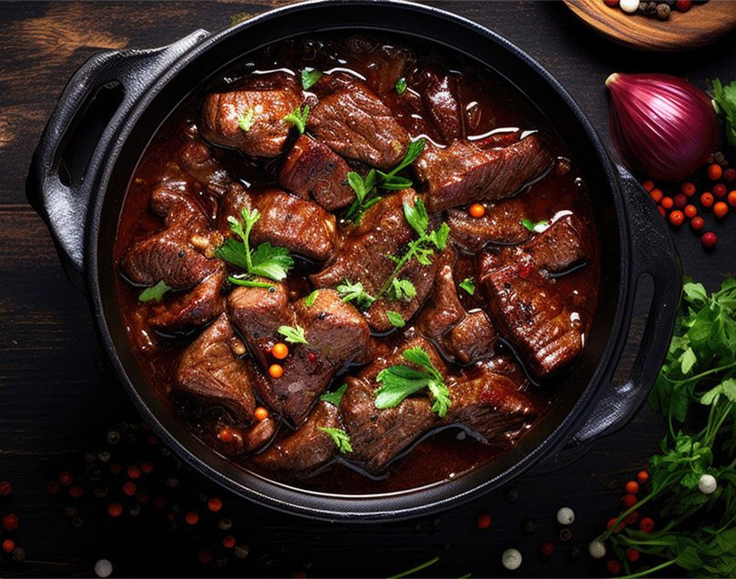 mosxari-kokkinisto-melitzanes